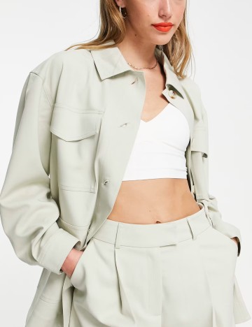 Cămașă Topshop, verde