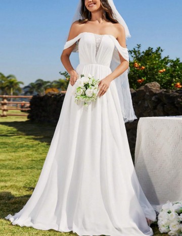 Rochie de ocazie și bridal Shein, alb