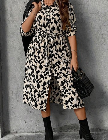 Rochie midi Shein, mix culori