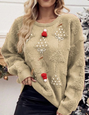 Pulover Shein, crem