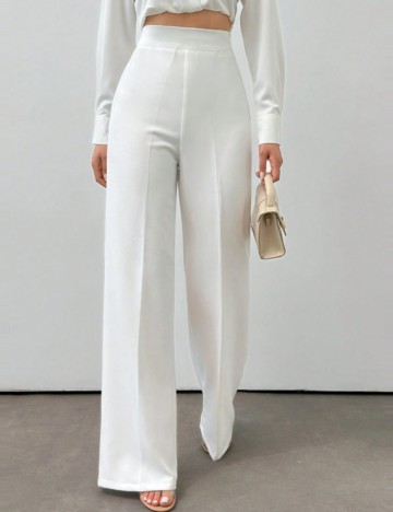 Pantaloni Shein, alb