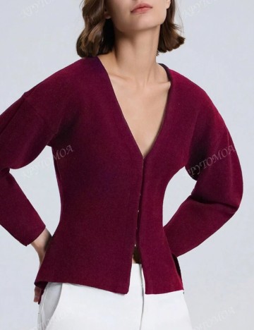 Cardigan Shein, vișiniu