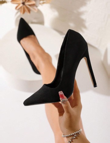 Pantofi cu toc Shein, negru
