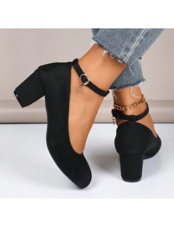 Pantofi cu toc Shein, negru