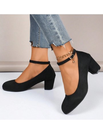 Pantofi cu toc Shein, negru