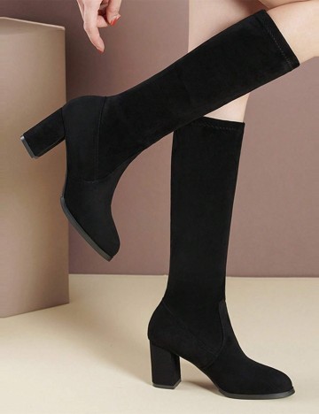 Cizme cu toc Shein, negru