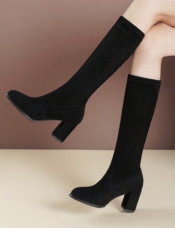 Cizme cu toc Shein, negru