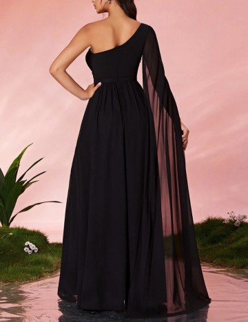 Rochie maxi Shein Curve+, negru