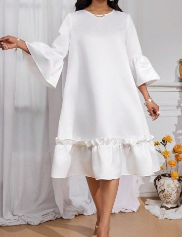 Rochie midi Shein, alb