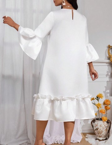 Rochie midi Shein, alb