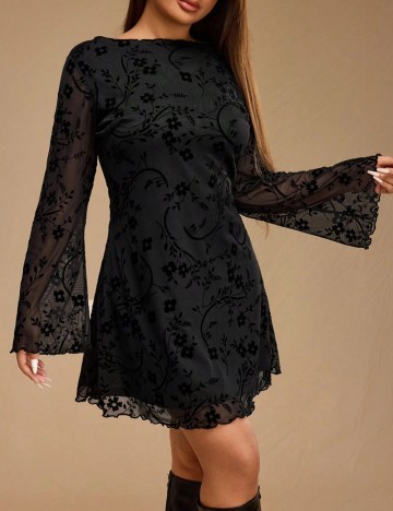 Rochie mini Shein Curve+, negru