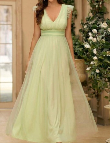 Rochie de ocazie Shein, verde