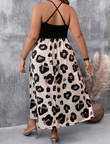 Rochie maxi Shein Curve+, mix culori