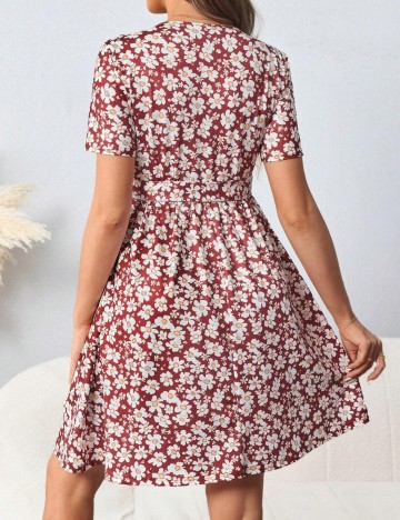 Rochie midi Shein, mix culori