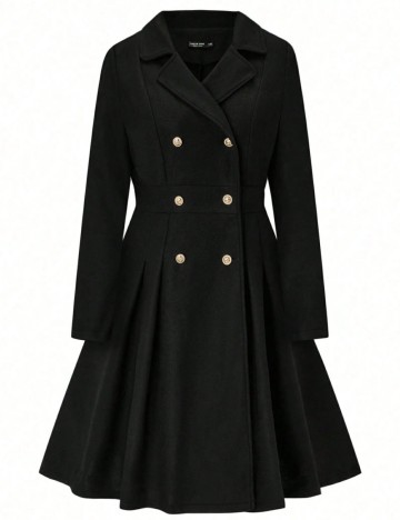 Palton Shein Curve+, negru