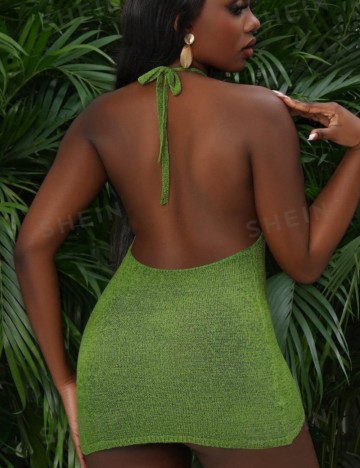 Rochie mini Shein, verde