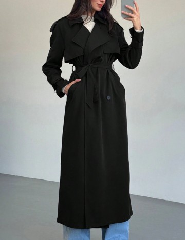 Trench Shein, negru