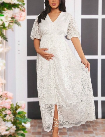 Rochie maxi Shein, alb