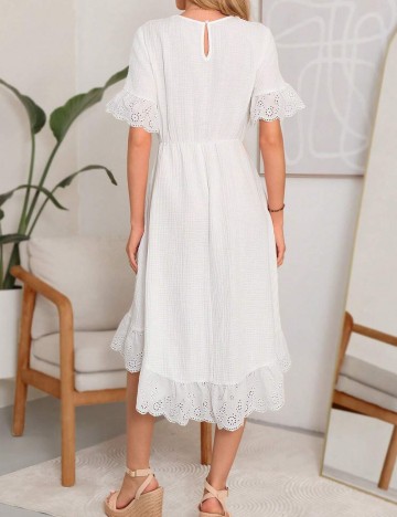 Rochie midi Shein, alb