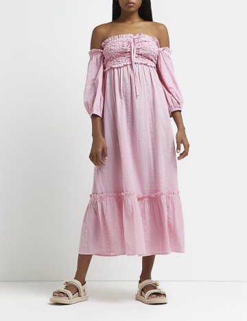 Rochie midi River Island, roz