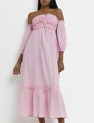 Rochie midi River Island, roz