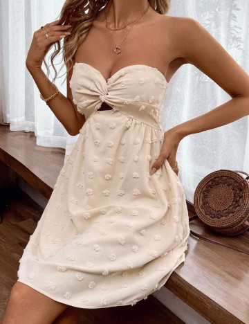 Rochie mini Shein, crem
