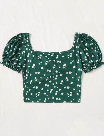 Top Shein, verde