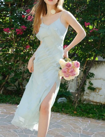 Rochie maxi Shein, verde