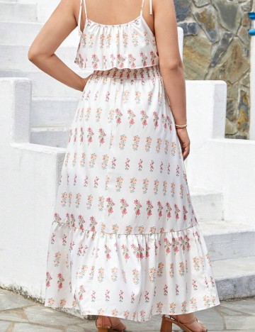 Rochie maxi Shein Curve+, mix culori