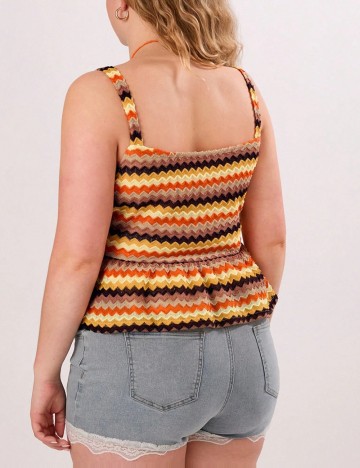 Top Shein Curve+, mix culori