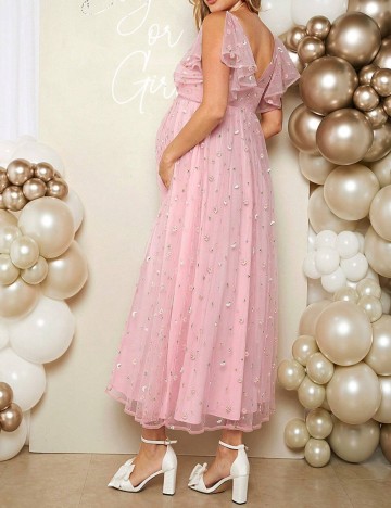 Rochie maxi Shein, roz