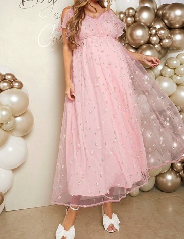 Rochie maxi Shein, roz