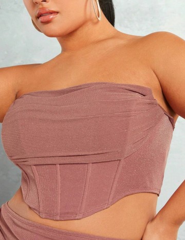 Compleu Shein Curve+, roz