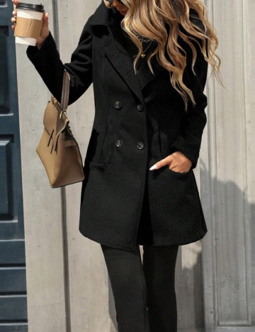 Palton scurt Shein, negru