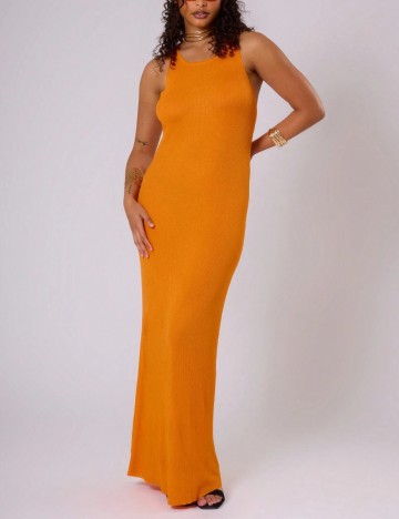 Rochie midi Shein, portocaliu