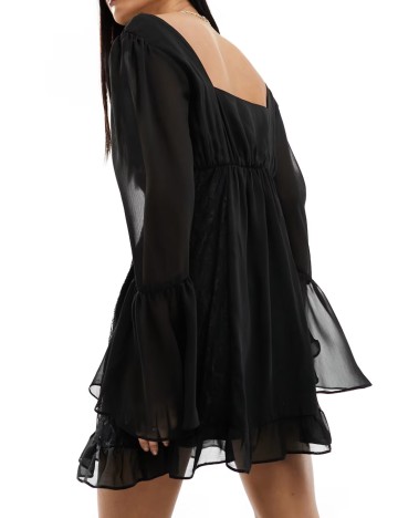 Rochie mini Miss Selfridge, negru