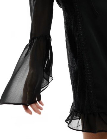 Rochie mini Miss Selfridge, negru