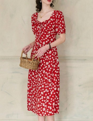 Rochie midi Shein, roșu