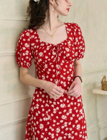 Rochie midi Shein, roșu