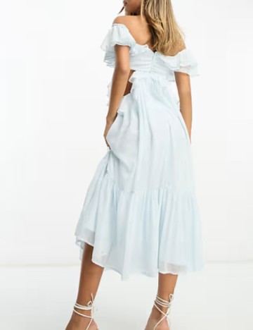 Rochie midi ASOS, albastru