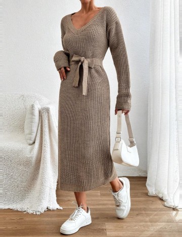 Rochie midi Shein, bej