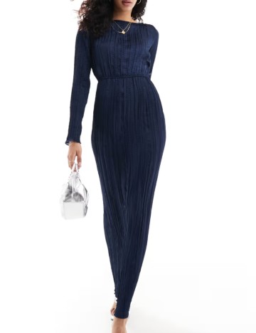 Rochie maxi ASOS, bleumarin