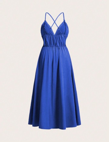 Rochie maxi Shein Curve+, albastru