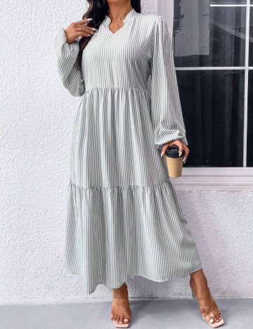 Rochie maxi Shein Curve+, mix culori