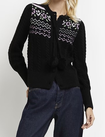 Cardigan River Island, negru