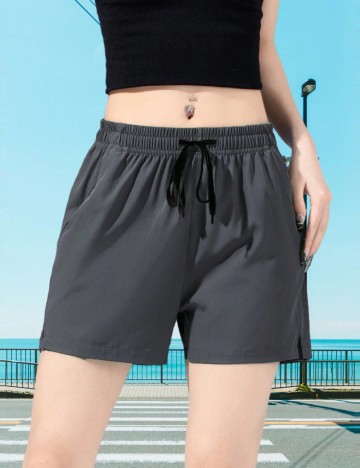 Pantaloni scurți Shein, gri