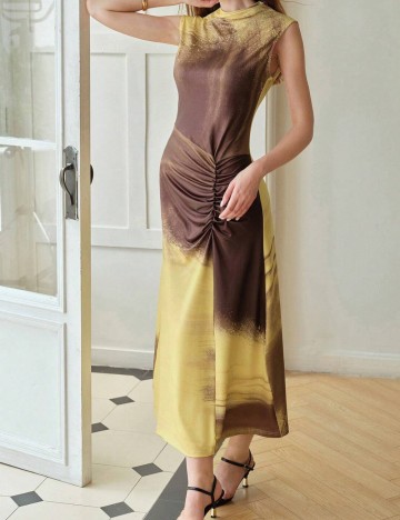Rochie maxi Shein, mix culori