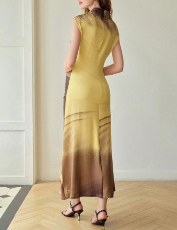 Rochie maxi Shein, mix culori