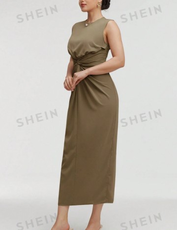 Set Rochie și Cardigan Shein, maro