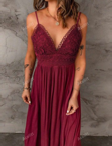 Rochie maxi Shein, vișiniu